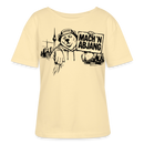 Dit is Berlin-MACH 'N ABJANG-Rundhals Frauen Bio-T-Shirt - Creme