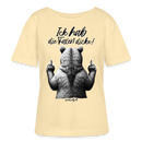 ICK HAB DIE FAXEN DICKE-Rundhals Frauen Bio-T-Shirt - Creme