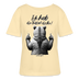ICK HAB DIE FAXEN DICKE-Rundhals Frauen Bio-T-Shirt - Creme