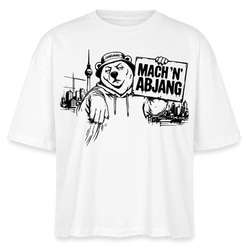 MACH 'N ABJANG-Frauen Boxy Bio-T-Shirt - Weiß