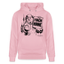 Berlin Souvenir mit Berliner Schnauze-MACH HINNE-Unisex Bio-Hoodie - Hellrosa