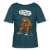 Berliner Bär Shirt-JEH MIR NICH UFFN SENKEL-Rundhals Frauen Bio-T-Shirt - Dunkles Petrol