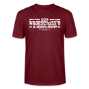 Berliner Spruch-Berliner Lob-NICH ANJESCHISSN-Unisex T-Shirt - Burgunderrot