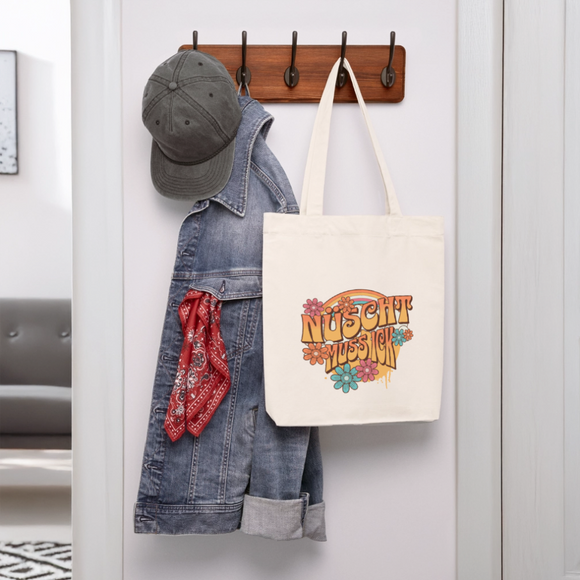 BERLINER RETRO-NÜSCHT-recycelter Heavyweight Stoffbeutel - Naturweiß