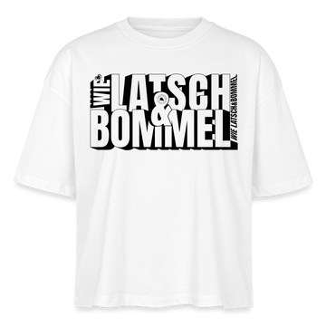 WIE LATSCH UND BOMMEL - Frauen Boxy Bio-T-Shirt - Weiß