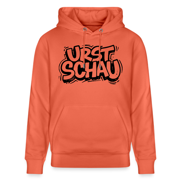 Ostalgie-Unisex Bio-Hoodie-URST SCHAU - Hellrot