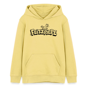 FLITZPIEPE-Teenager Bio-Hoodie - Gelb Viva 