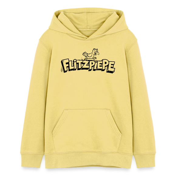 FLITZPIEPE-Teenager Bio-Hoodie - Gelb Viva 