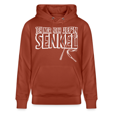 JEH MIR NICH UFFN SENKEL-Unisex Bio-Hoodie II - Terrakotta