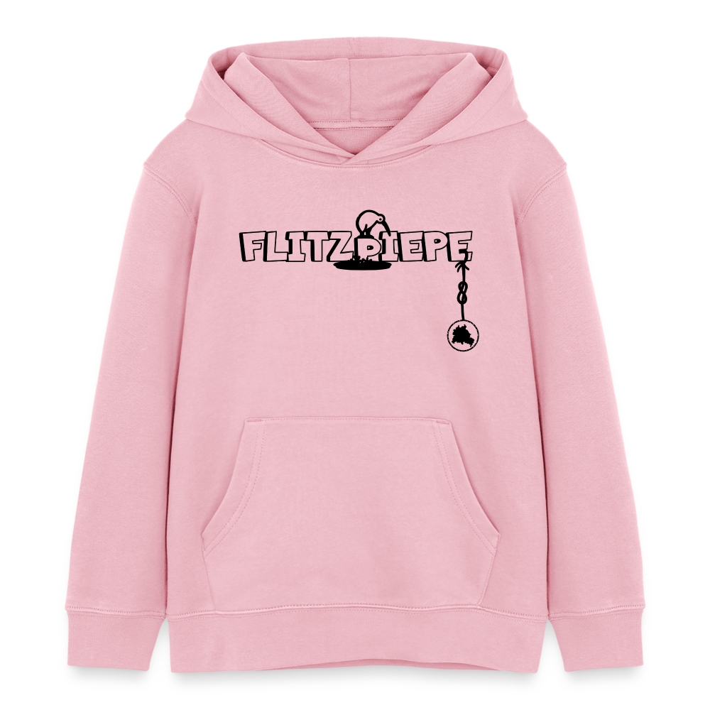 EINE FLITZPIEPE - Kinder Bio-Hoodie - Hellrosa