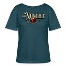 Weihnachten Berlin-JIBT NÜSCHT-Rundhals Frauen Bio-T-Shirt - Dunkles Petrol