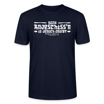 Berliner Spruch-Berliner Lob-NICH ANJESCHISSN-Unisex T-Shirt - Navy