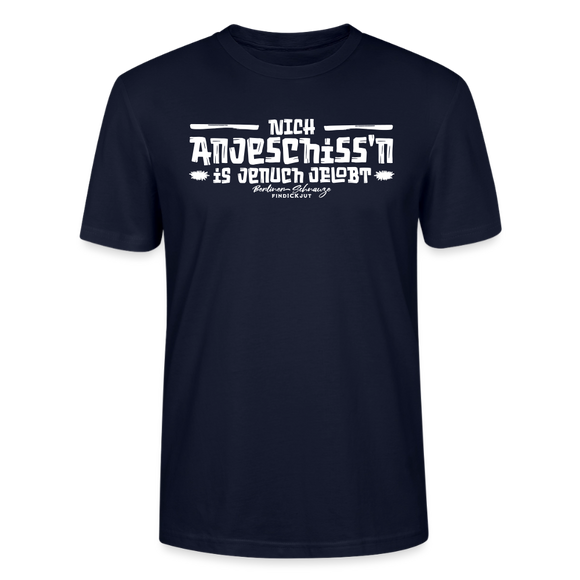 Berliner Spruch-Berliner Lob-NICH ANJESCHISSN-Unisex T-Shirt - Navy