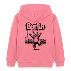 Berlin Souvenir-Kinder Bio-Hoodie-BERLIN ICK LIEBE DIR - Pink 