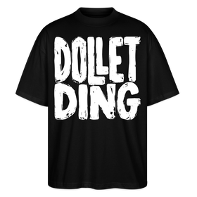 DOLLET DING-Dit Berlin Shirt mit Kodderschnauze-Oversized Unisex Bio - Schwarz