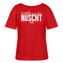 NETT KANN ICK OOCH-Rundhals Frauen Bio-T-Shirt dunkel - Rot