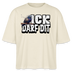 ICK DARF DIT|TAUBE-Frauen Boxy Bio-T-Shirt - Weißgrau