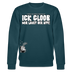 ICK GLOOB MIR LAUST DER AFFE-Unisex Bio-Sweatshirt II - Dunkles Petrol