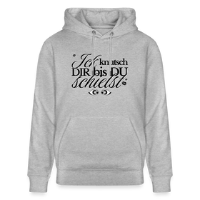 ICK KNUTSCH DIR - Unisex Bio-Hoodie - Grau meliert