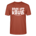 Berliner Spruch-PASS UFF KEULE-Unisex T-Shirt mit Berliner Schnauze - Terrakotta