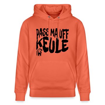 PASS MA UFF KEULE - Unisex Bio-Hoodie - Hellrot