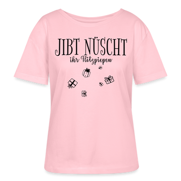 JIBT NÜSCHT IHR FLITZPIEPEN-Rundhals Frauen Bio-T-Shirt - Hellrosa