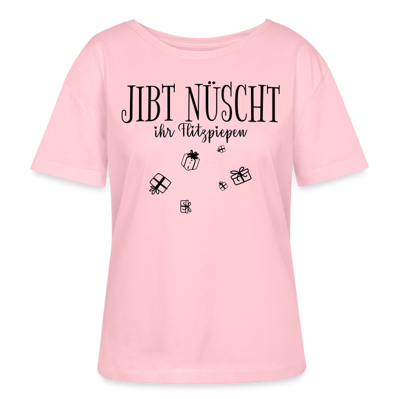 JIBT NÜSCHT IHR FLITZPIEPEN-Rundhals Frauen Bio-T-Shirt - Hellrosa