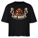 JIBT NÜSCHT-Frauen Boxy Bio-T-Shirt - Schwarz