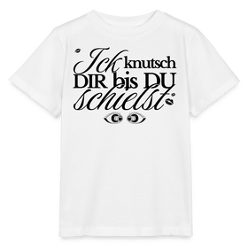 ICK KNUTSCH DIR - Kinder T-Shirt BIO - Weiß