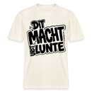 Berlin Shirt mit Berliner Schnauze- DIT MACHT URST LUNTE-RELAXED FIT Unisex Bio T-Shirt - Naturweiß 