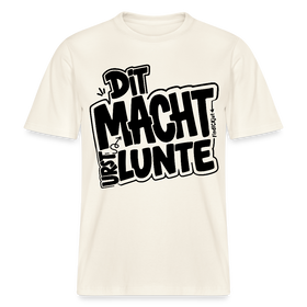 Berlin Shirt mit Berliner Schnauze- DIT MACHT URST LUNTE-RELAXED FIT Unisex Bio T-Shirt - Naturweiß 