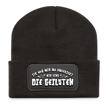 Berliner Spruch-WIR SIND DIE GEILSTEN-Beanie - Dunkelgrau