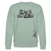 ICK BIN DA - Unisex Bio-Sweatshirt - Helles Graugrün