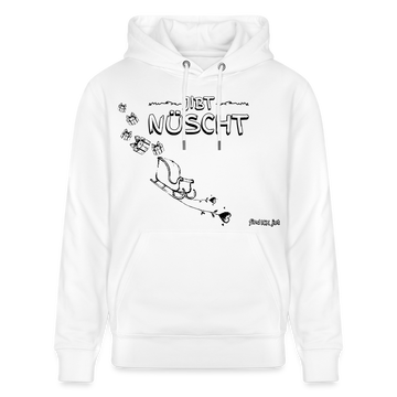 Weihnachten in Berlin 25-JIBT NÜSCHT-Unisex Bio-Hoodie II - Weiß