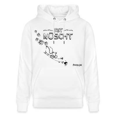 Weihnachten in Berlin 25-JIBT NÜSCHT-Unisex Bio-Hoodie II - Weiß