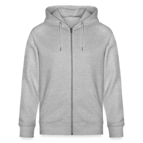 PASS MA UFF KEULE - Unisex Bio-Kapuzenjacke - Grau meliert