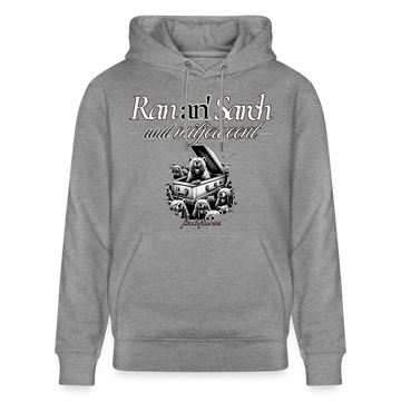 Ran an Sarch-Unisex Bio-Hoodie II - Hellgrau marmoriert