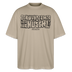 Berliner Spruch-ICK WUNDER MIR-Oversized Unisex Bio T-Shirt - Steingrau