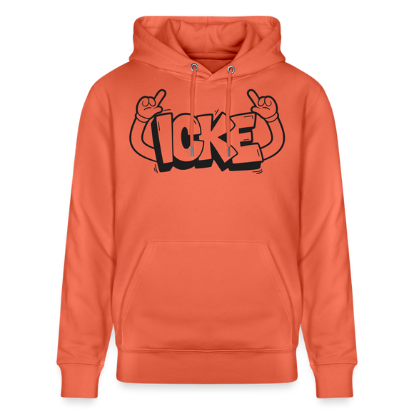 ICKE-Unisex Bio-Hoodie mit Berliner Schnauze - Hellrot