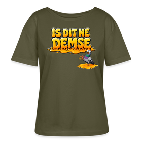 Berlin Shirt-Sommer-IS DIT NE DEMSE-Rundhals Frauen Bio-T-Shirt - Khaki
