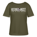 KEENE ANGST ICK TU SIE NÜSCHT-Rundhals Frauen Bio-T-Shirt II - Khaki