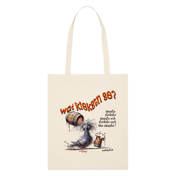 WAT KIEKSTN SO? - Bio-Stoffbeutel - Naturweiß