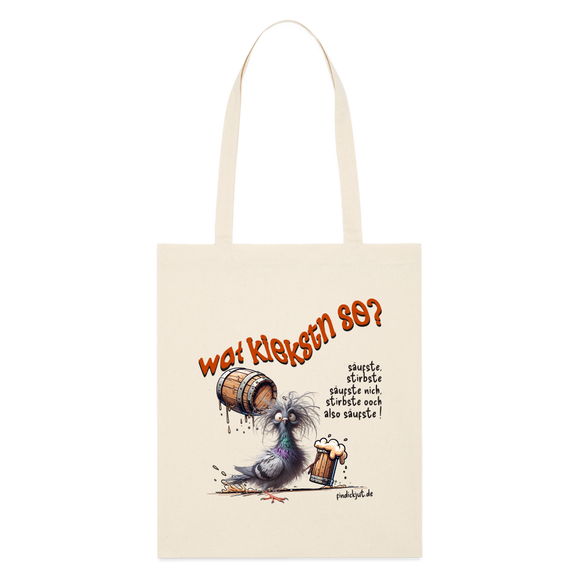 WAT KIEKSTN SO? - Bio-Stoffbeutel - Naturweiß