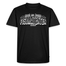 Berliner Spruch-MACH MA KEENE FISIMATENTEN-Männer Premium Bio T-Shirt - weisser Print auf Schwarzem Stoff