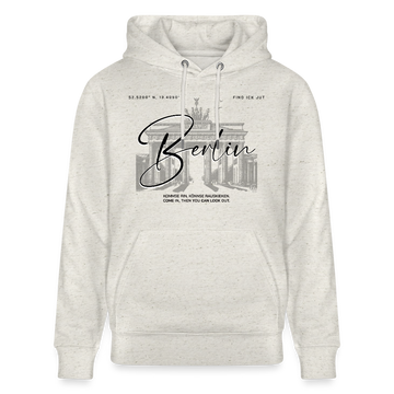 BERLIN-Unisex Bio-Hoodie - Beige meliert