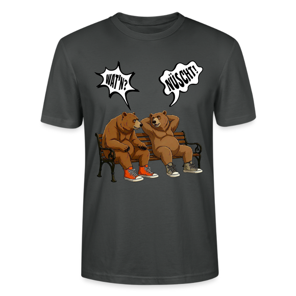 Berliner Bär Shirt mit Berliner Schnauze-WATN?NÜSCHT!-Unisex T-Shirt - Anthrazit