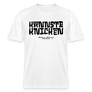 KANNSTE KNICKEN- RELAXED FIT Unisex Organic T-Shirt mit echt Berliner Schnauze - Weiß