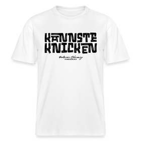 KANNSTE KNICKEN- RELAXED FIT Unisex Organic T-Shirt mit echt Berliner Schnauze - Weiß