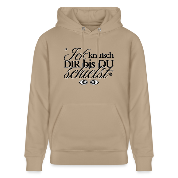 ICK KNUTSCH DIR - Unisex Bio-Hoodie - Beige