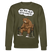 Berliner Bär und Spruch-JEH MIR NICH UFFN SENKEL-Unisex Bio-Sweatshirt - Khaki
